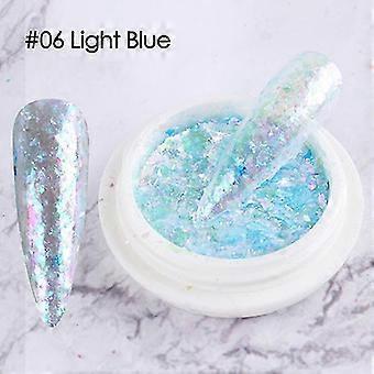 Mermaid Jishui Color Gradient Sparkling Glitter Nail Art Koreanska Paljetter Glitter Nail Dekorationer, form -4