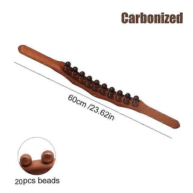 20 Beads Rolling Pin Universal Back Needle Massage Tendons Beech