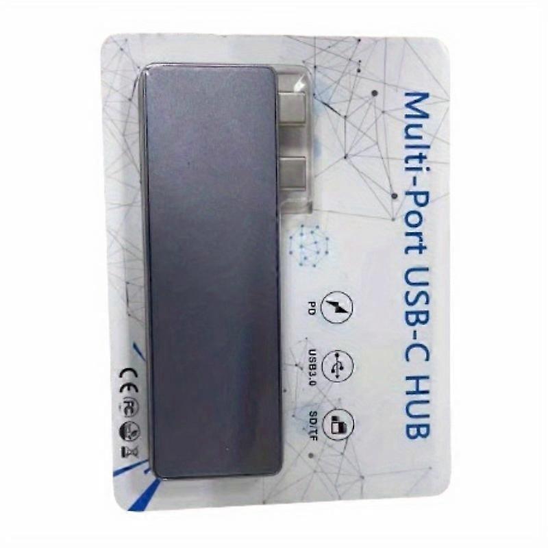 TYPEC Docking Dock HUB6-in-1 for macbook hub spliter card reader adapter