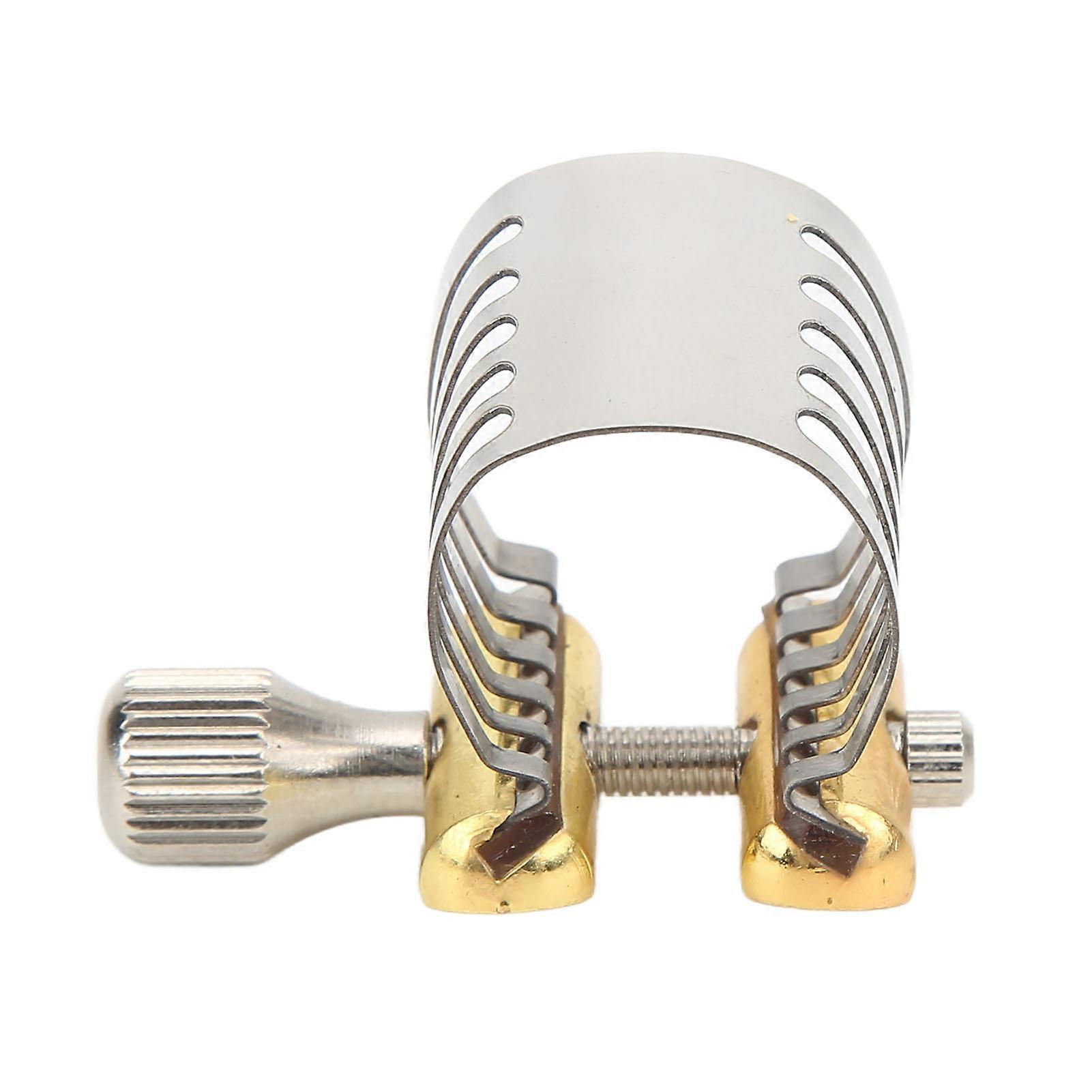 Saxophone Mouthpiece Clip with Stainless Steel Screw Adjustment and Storage Box