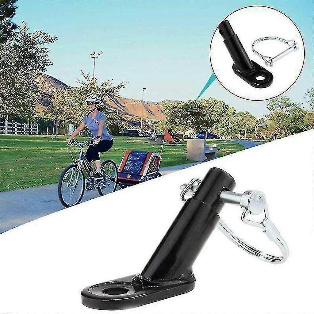 Bicycle Trailer Coupling With Buckle Bicycle Trailer Mounting Angled Angle Connector Fitsblack, Silver1pcs