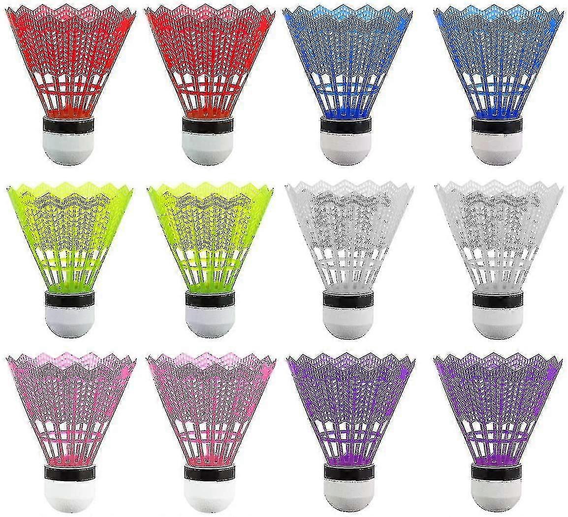 Pack Of 24 Badminton Shuttlecocks Badminton Plastic Ball Foam Head For Kids Adults Sport Activities