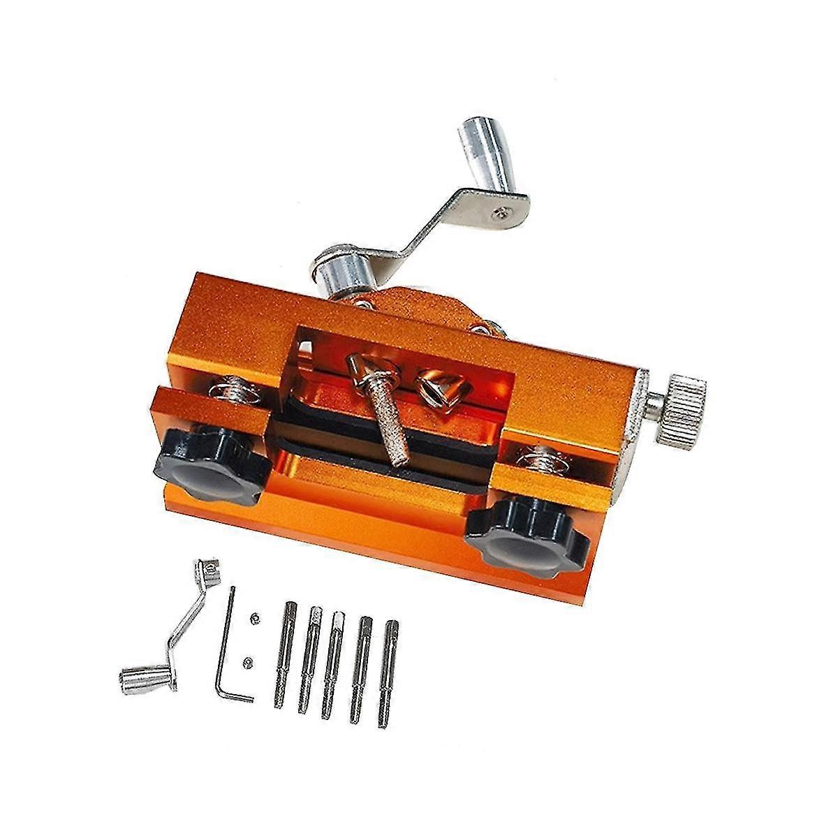 Portable Chainsaw Sharpening Jig Aluminium Alloy Chainsaw Sharpener With Grinder Chain Saw Drill Sharpen Tool XYT