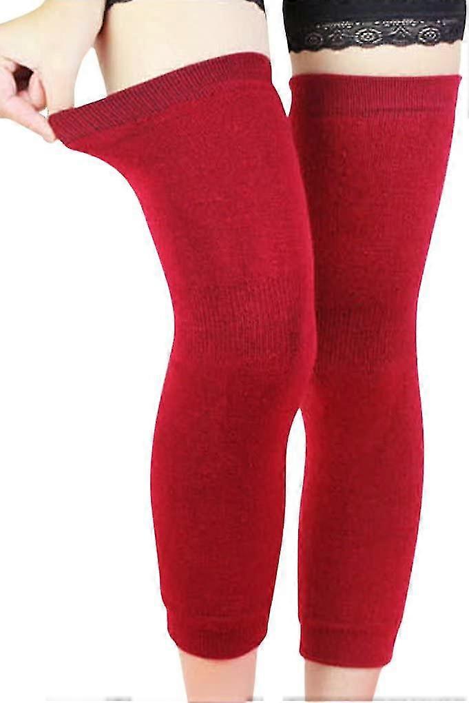 גברים נשים מעבה שרוול ברך ארוך ונמתח מחממי רגליים חורף חזיית ברך תרמית נושמת