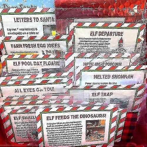 2024 Elf Props Kit 24 Ημέρες Χριστουγεννιάτικων Δραστηριοτήτων Αντίστροφη μέτρηση Παιδικό δώρο [μειωμένο!! προηγμένη ποιότητα]-yvan