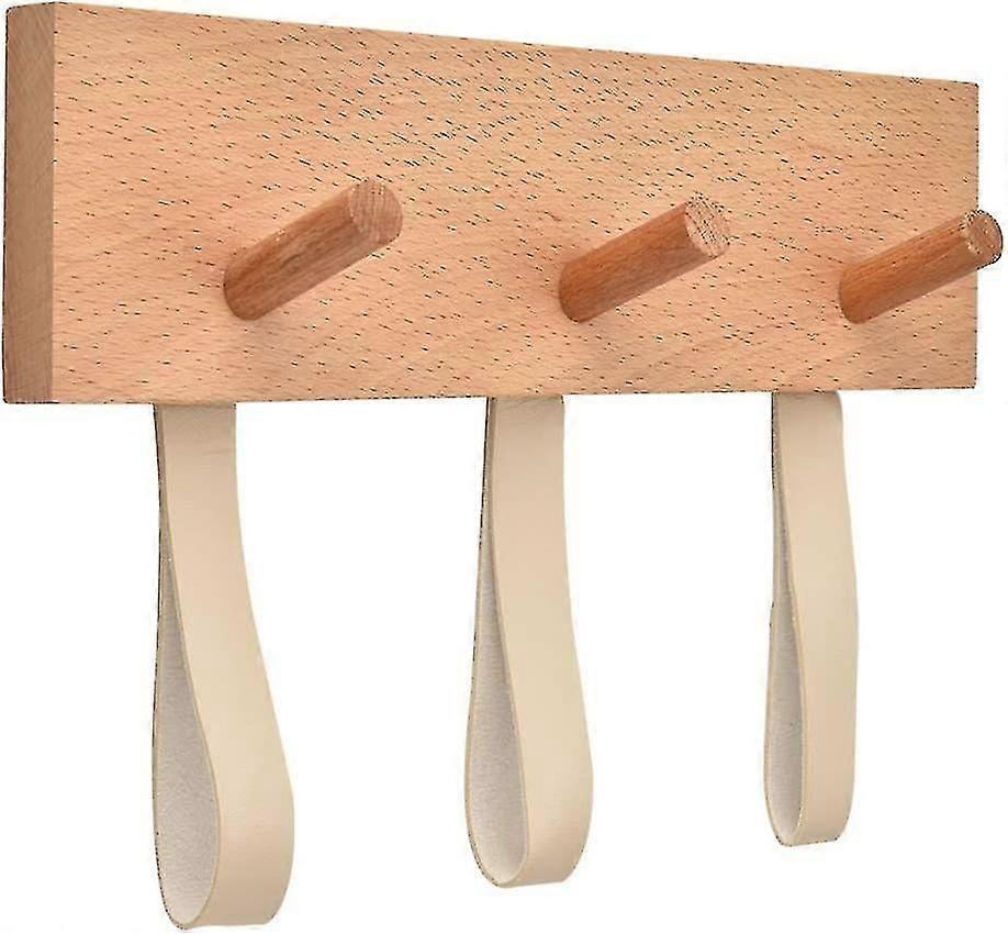 Wooden Coat Hook, 3 Wooden Hooks, Coat Rack, Coat Rack, Wall Hooks, Decorative Hooks, Towel Hooks For Hanging Clothes