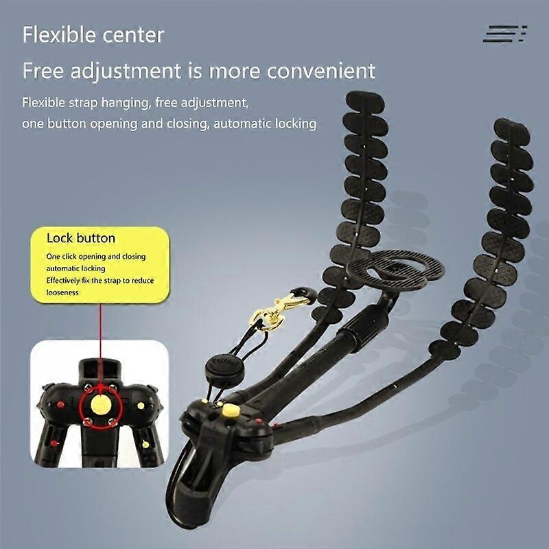 סקסופון מתכוונן רצועת צוואר מנשא נוח רתמת כתף רצועות כתף כפולות אביזרי סקסופון