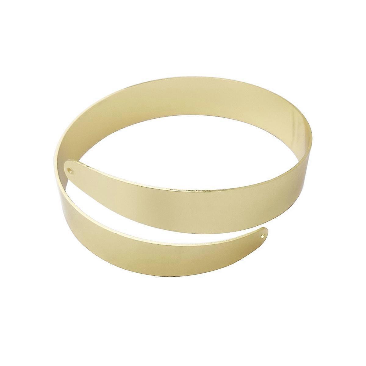 Statement Metal Cuff Bracelet, Unique Double Layer Design for Women