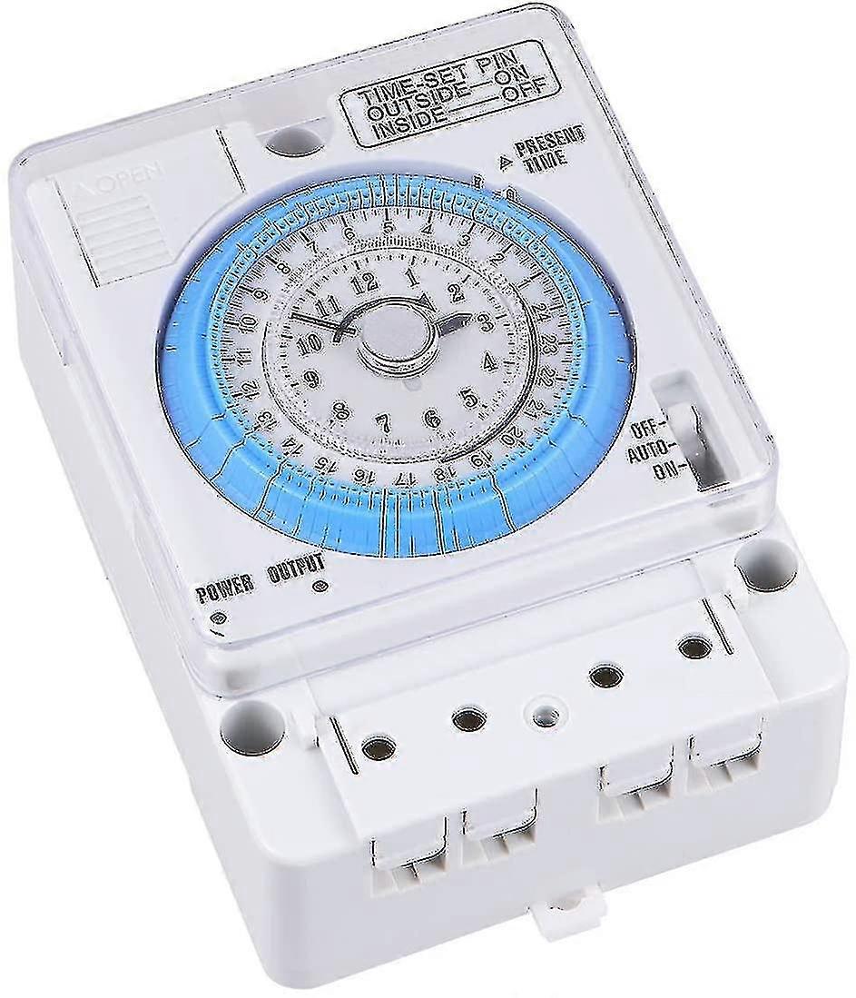 Mechanical Timer, 12VAC/ DC Time Control Switch Kitchen Timer Portable Precise Timer Time Control Switch for Outdoor