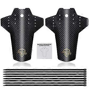 2Pcs Bike Fender Adjustable Mud Guard Front and Rear Compatible Mudguards Easy To Install Fits  All Disc Brake Bicycles
