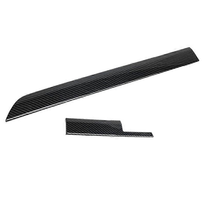 Car Carbon Fiber Dashboard Center Control Panel Decorative Cover Trim for 2008-2020