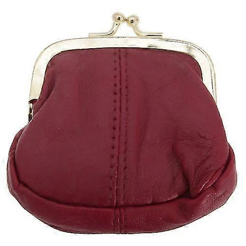 Porta-moedas de couro macio das mulheres/senhoras com fecho de Metal