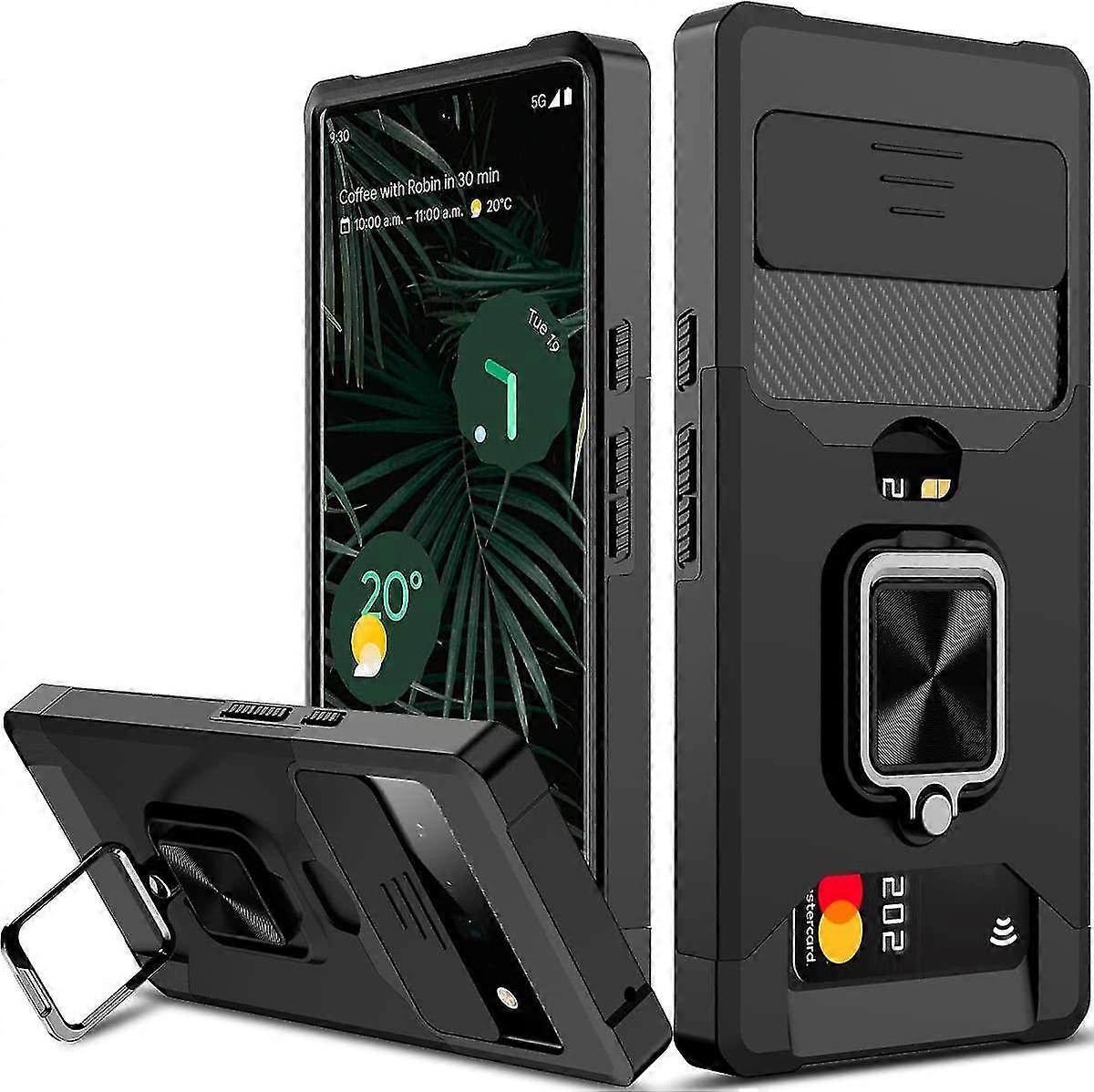 Duty Case Compatible Pixel 7 Pro/pixel 7 With Sliding Camera Coverring Kickd