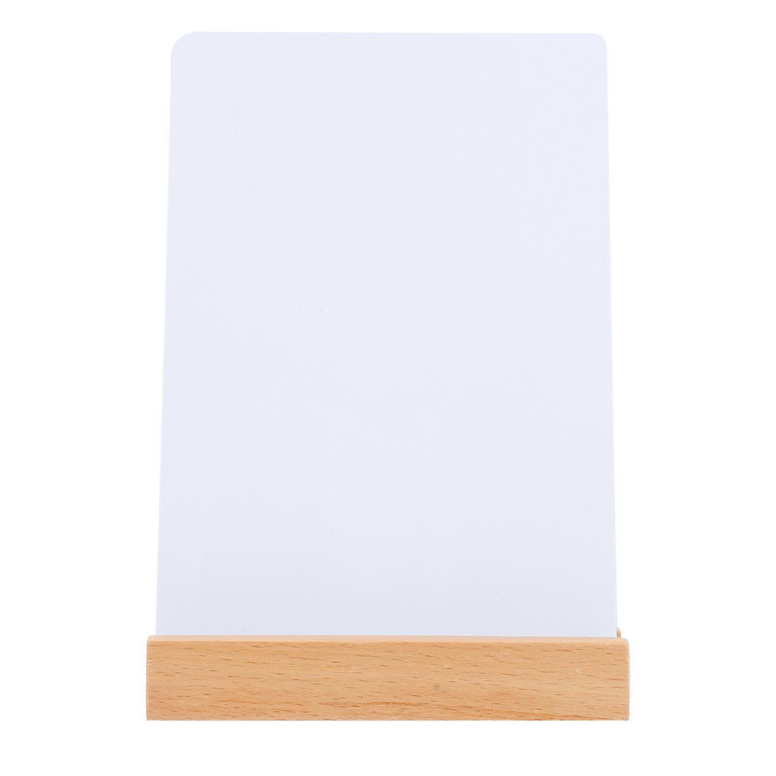 Reusable Chalk Board Small Chalkboard Sign Message Board Sign with Base (A6 Size)