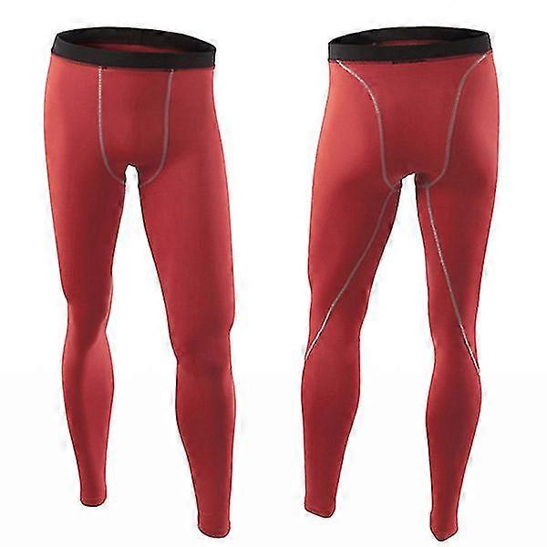 Men Thermal Compression Leggings Under Base Layer Gym Long Tight Pants