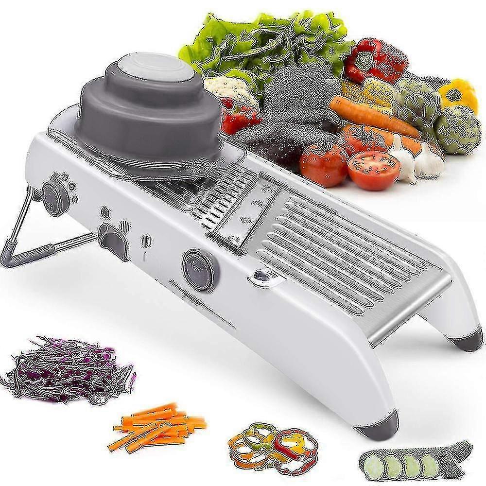 18 Types Adjustable Mandoline Slicer Vegetable Julienner Grater Stainless Steel