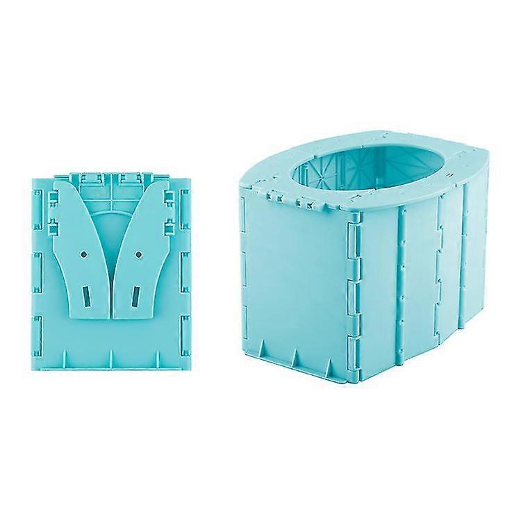 Portable Folding Toilet Foldable Toilet Potty Convenience Bucket Toilet For Kidsblue