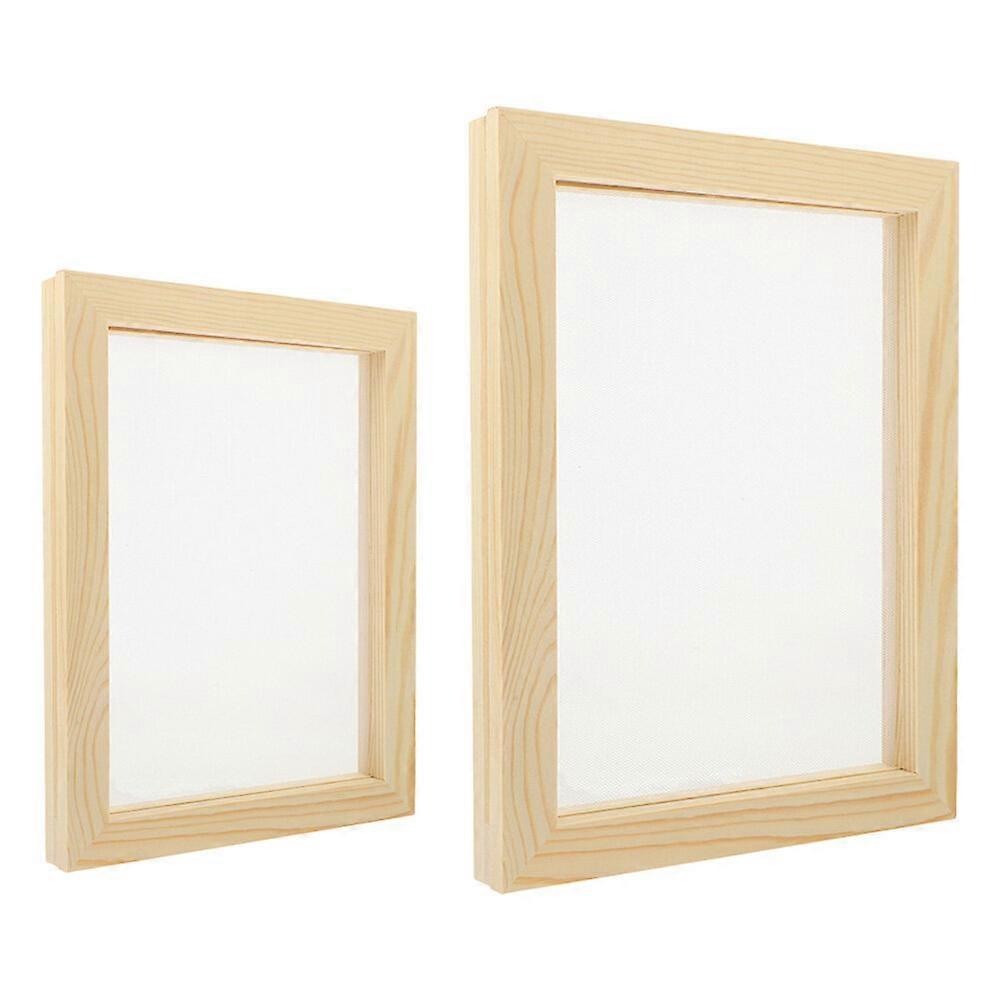 2Pcs Paper Crafts Mesh Mold Paper Making Frame DIY Paper Making Frame Paper Frame