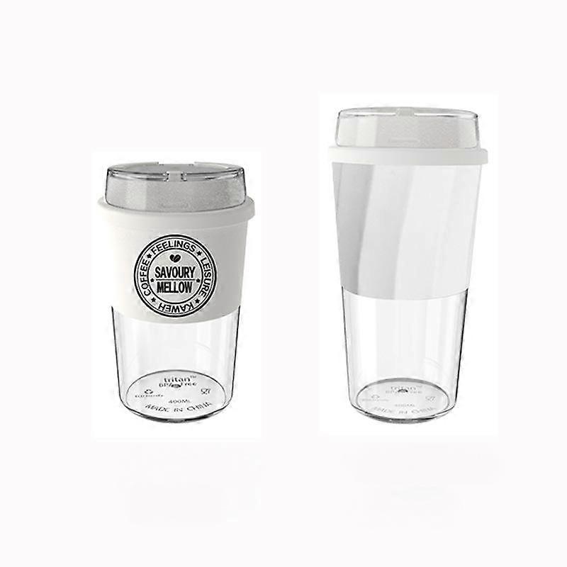 Kunststoff Wasserbecher High-End Kaffeetasse hellgrau 300ml