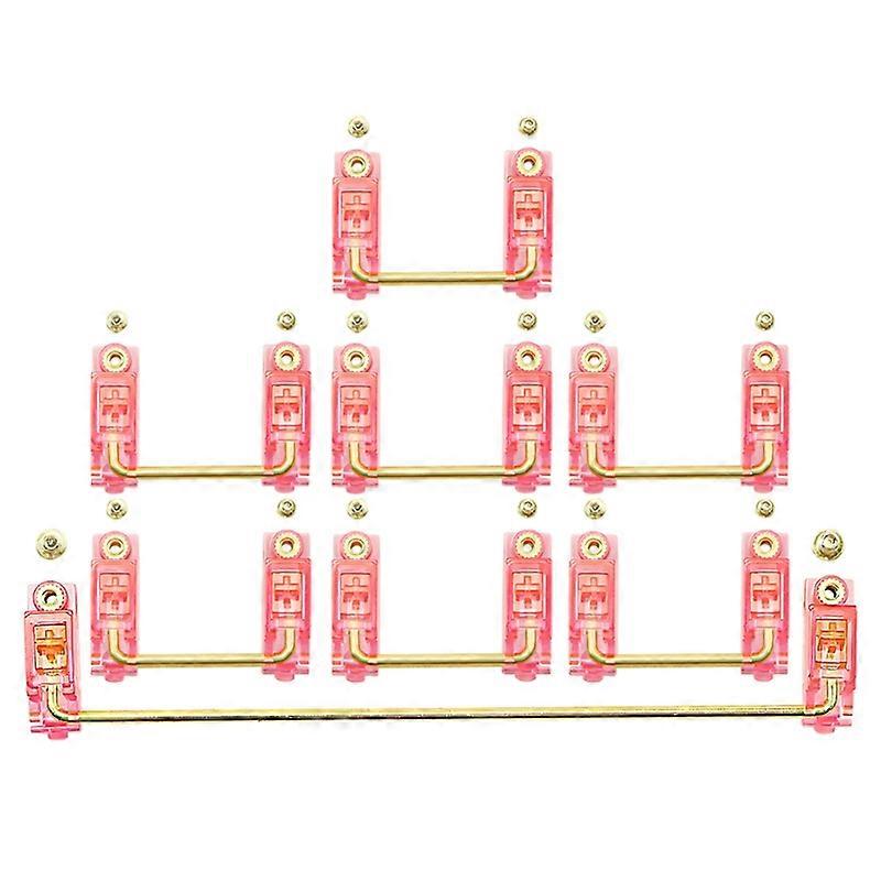 Mechanical Keyboard Screw Stabilizers  V2 Translucent Smokey Gold Plated