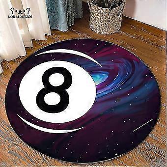 8 Ball Billard Teppich,Schwarz Kreis Teppiche Für  Produktbild-Vorschau 13