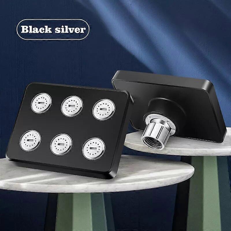 Zhangji Mini Högtrycks Regndusch Magiskt Vattenflöde Regn Duschhuvud Vattenbesparande Dusch Badrum Tillbehör