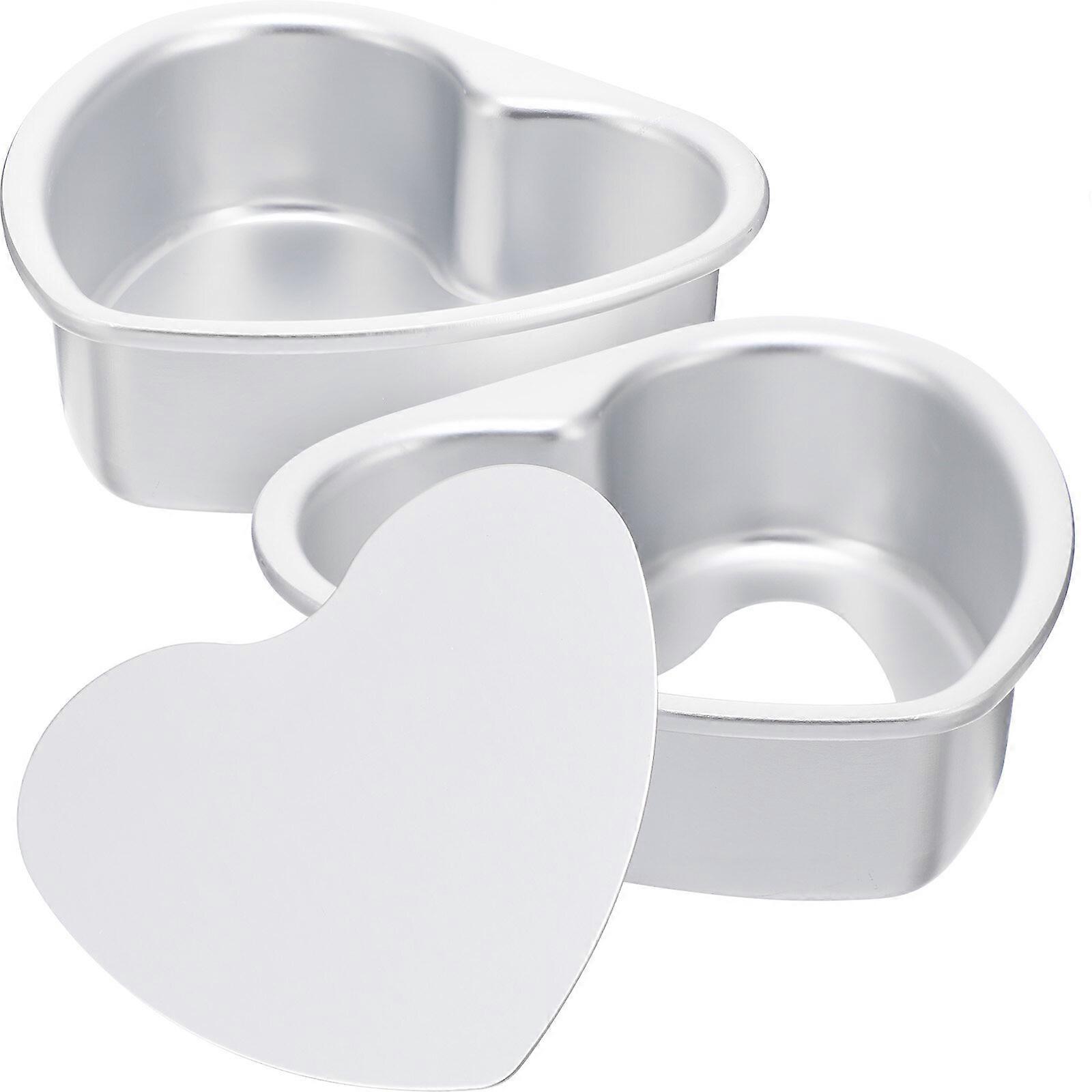 2 Pcs Practical Cake Making Molds Aluminium Alloy Cake Molds Cheese Molds