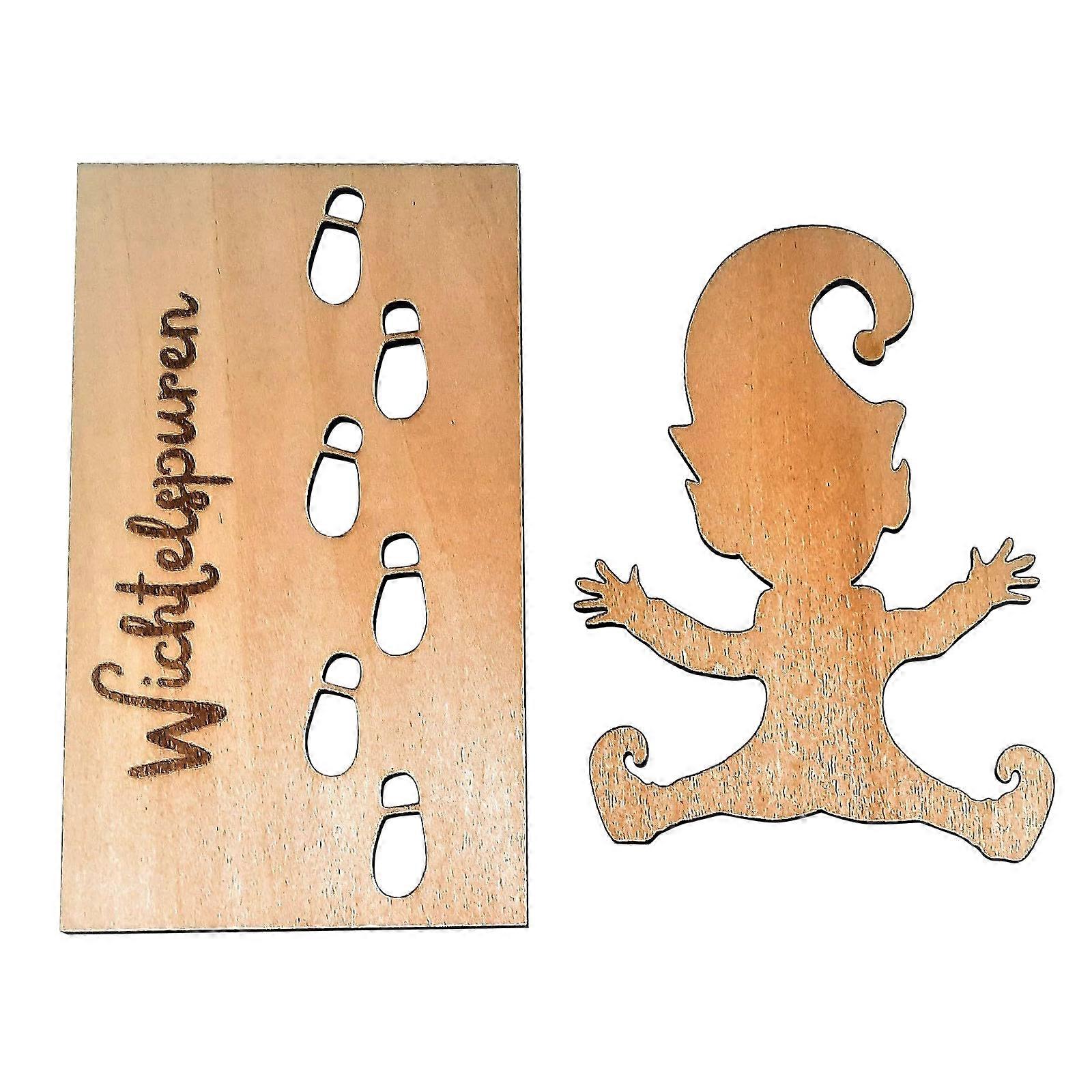 Elf Footprint Stencils Fræk Elf Stencil Jul Håndværk Legetøj