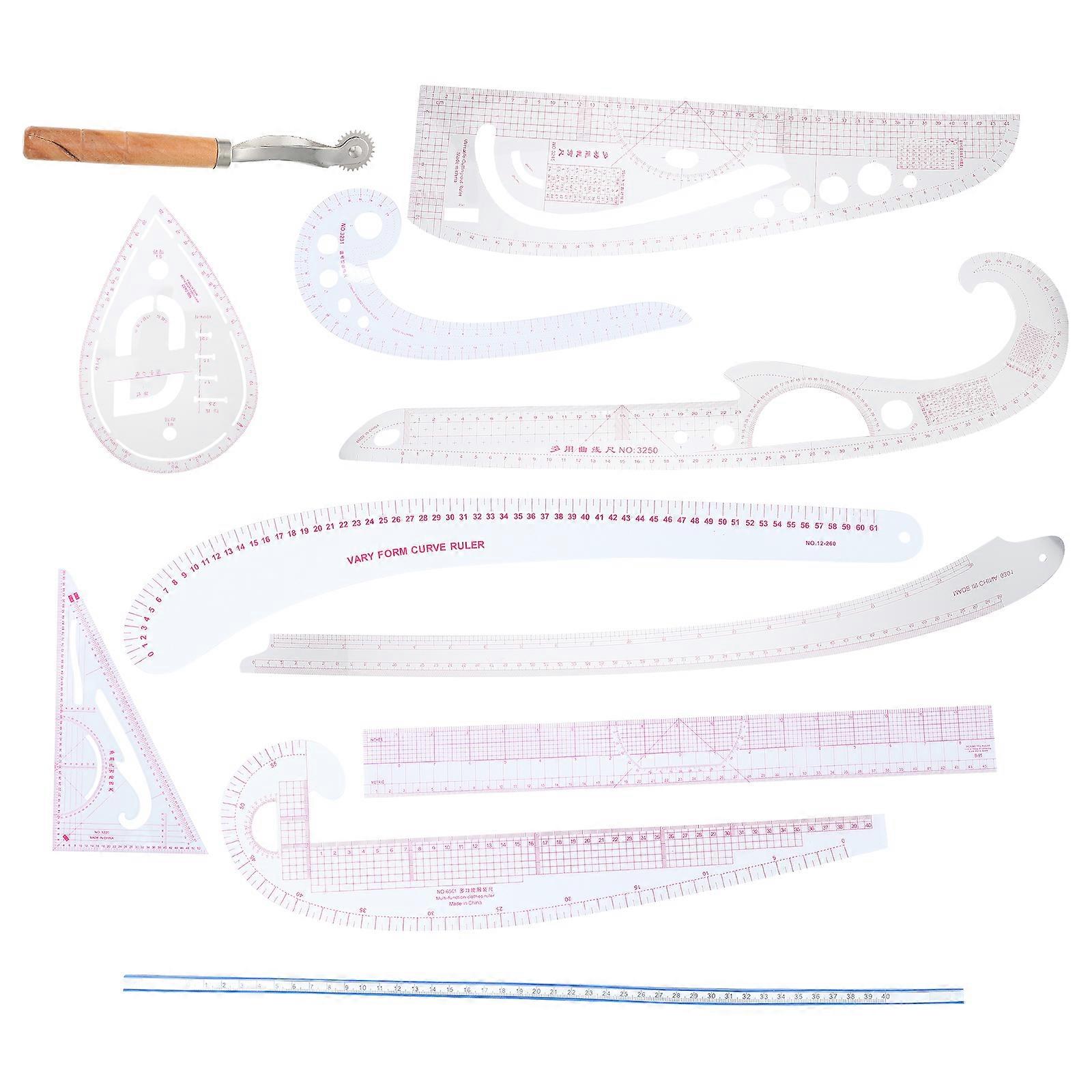 1 Set Multi-function Clothing Sample Cutting Ruler Clothing Proofing Ruler