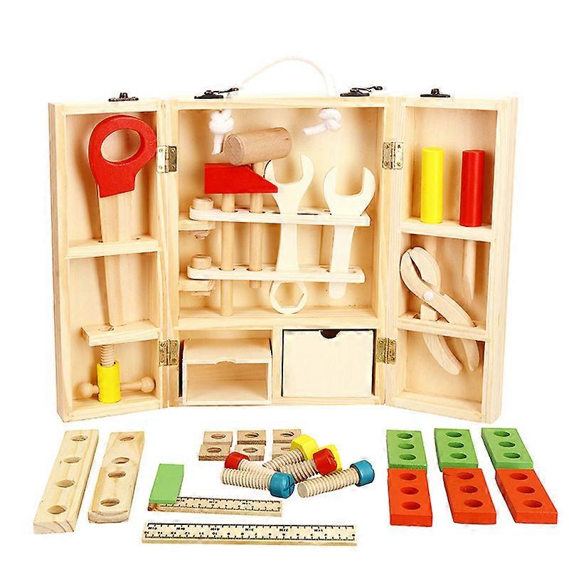 Wooden Simulation Diy Toolbox Educational Construction Toys For Kids