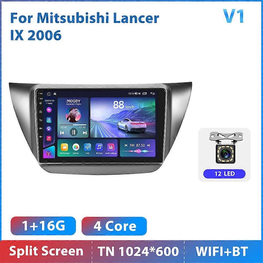 Redkid Podofo Pemutar Multimedia Radio CarPlay Android Mobil untuk Mitsubishi Lancer IX 2006 2 Din A