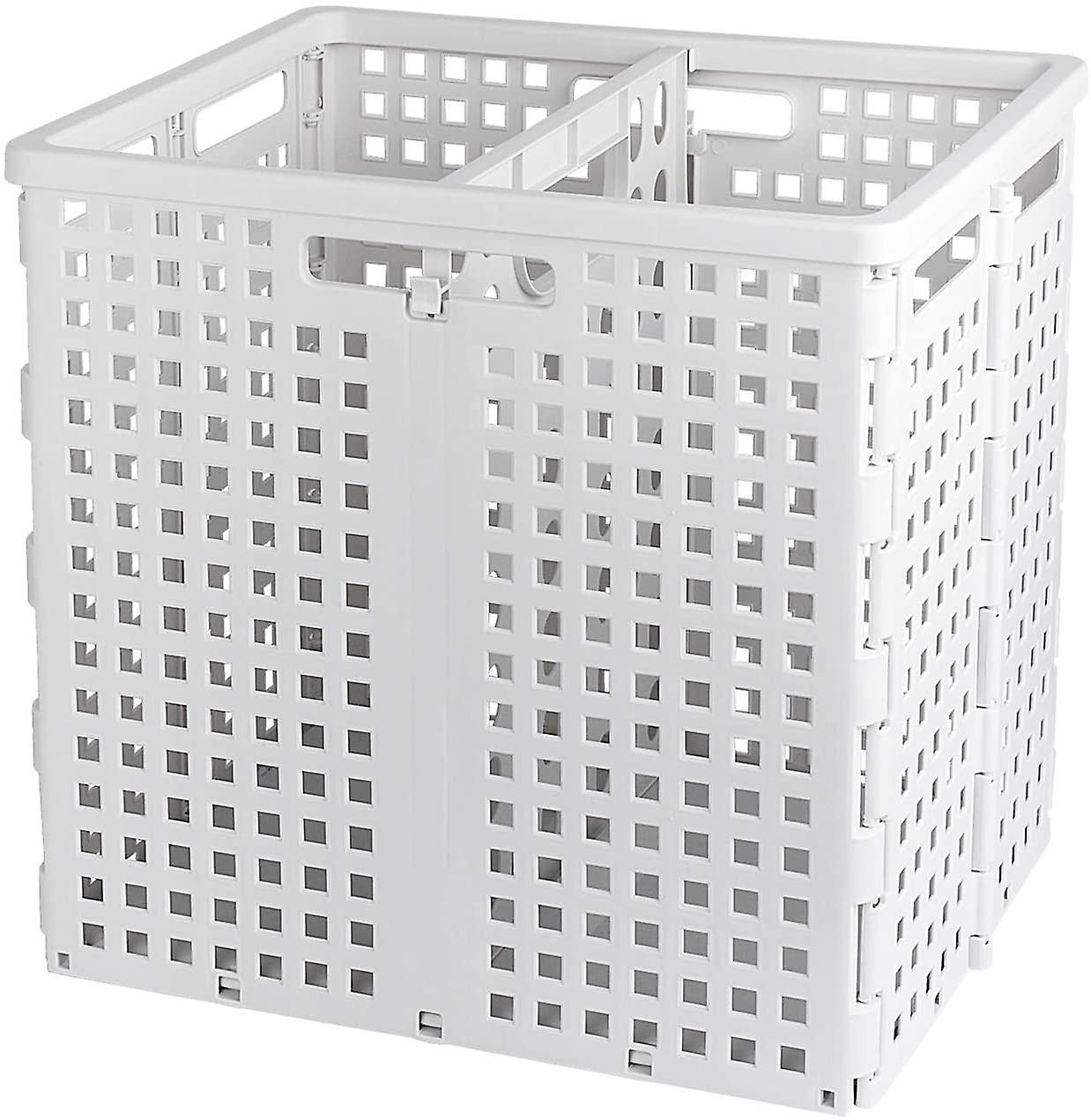 Foldable Laundry Basket With Handles, Breathable Laundry Basket For