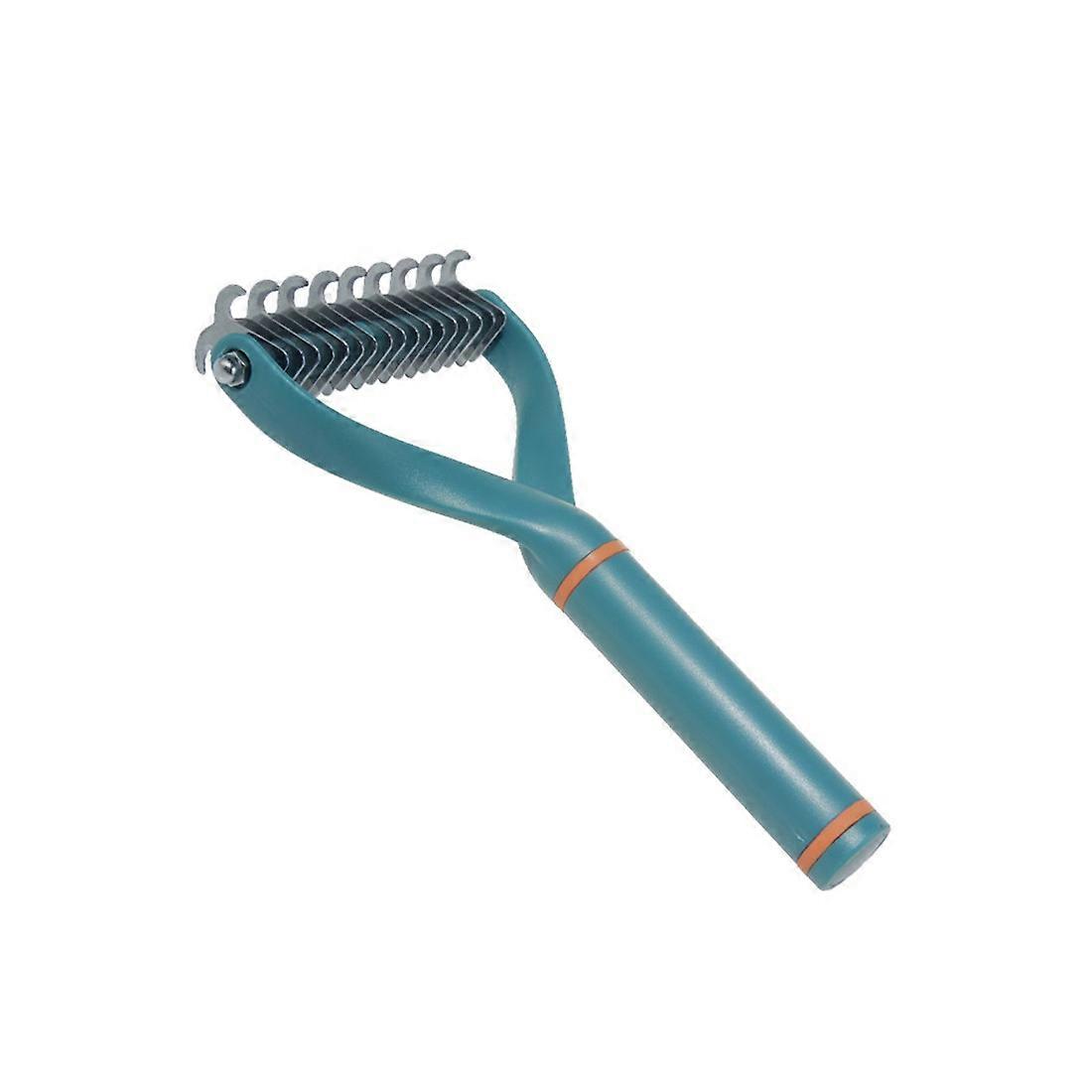 Undercoat Rake for Dogs & Cats, Dematting Comb, Dog Shedding Brush, Dematting Tool Brush for Detangling and Removing Knots,1pc(D-)