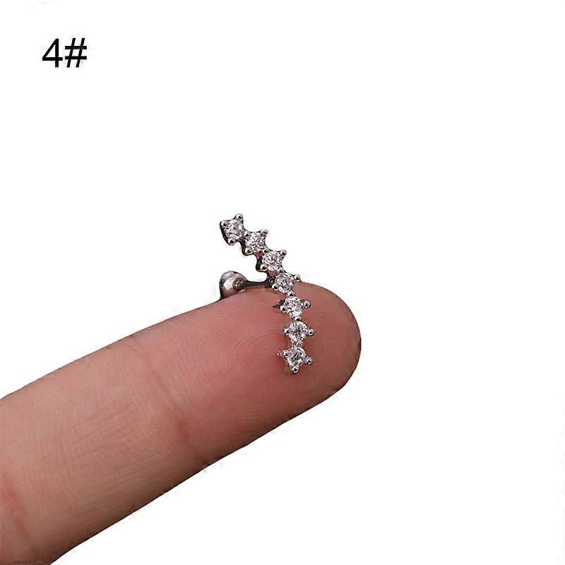 1Pc Lady Cubic Zirconia Earring Piercing Helix Sieraden