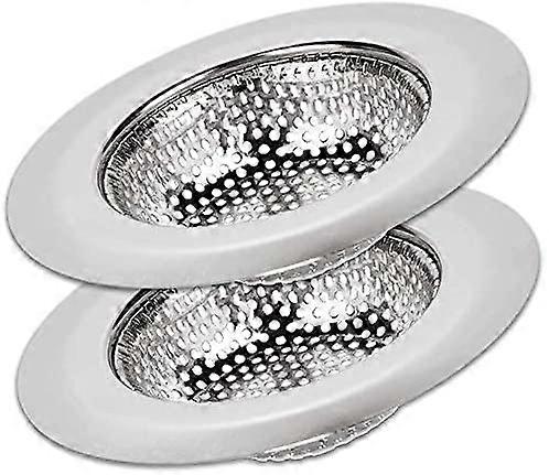 2023 - 2 قطعة فلتر حوض مطبخ ، قطرها 4.5 بوصة (حوالي 11.4 سم) ، جوانب عريضة