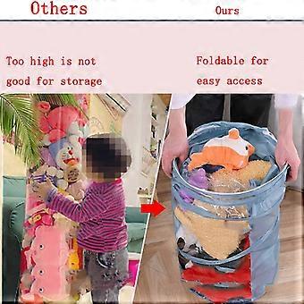 Lot De 2 Filets De Rangement Suspendus - 5 Niveaux Pliables - Pour Jouets, Peluches, Salle De Bain - Rose - Économiseur D'espace