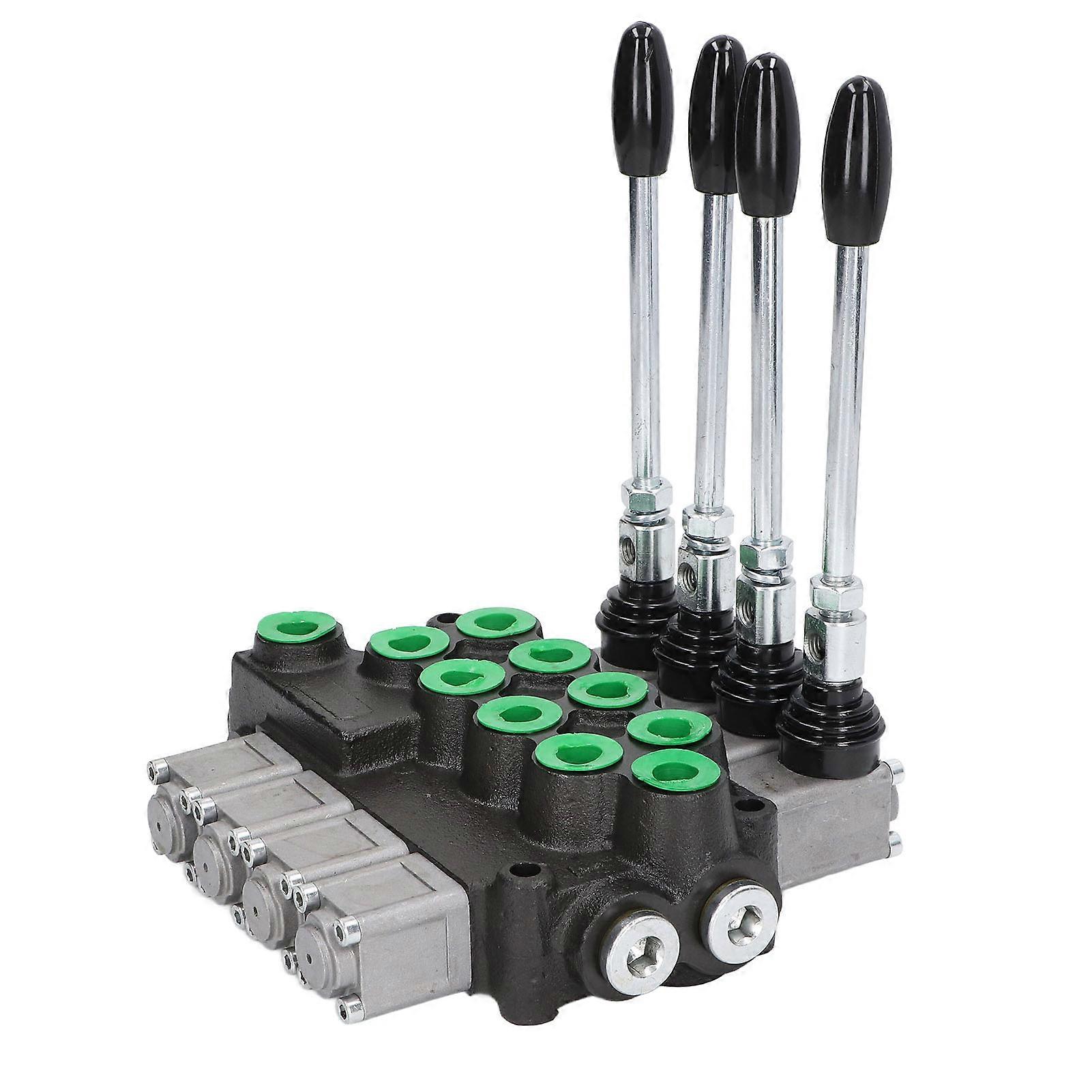Hydraulic Control Valve 16.20MPa 1/2in 4 Spool Hydraulic Directional Control Valve for Forklift Loader Tractor