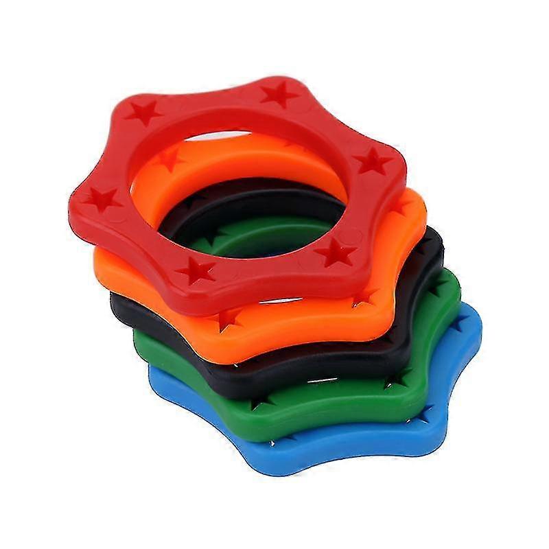 5pcs Rubber Wireless Handheld Microphone Anti-rolling Protection Ring