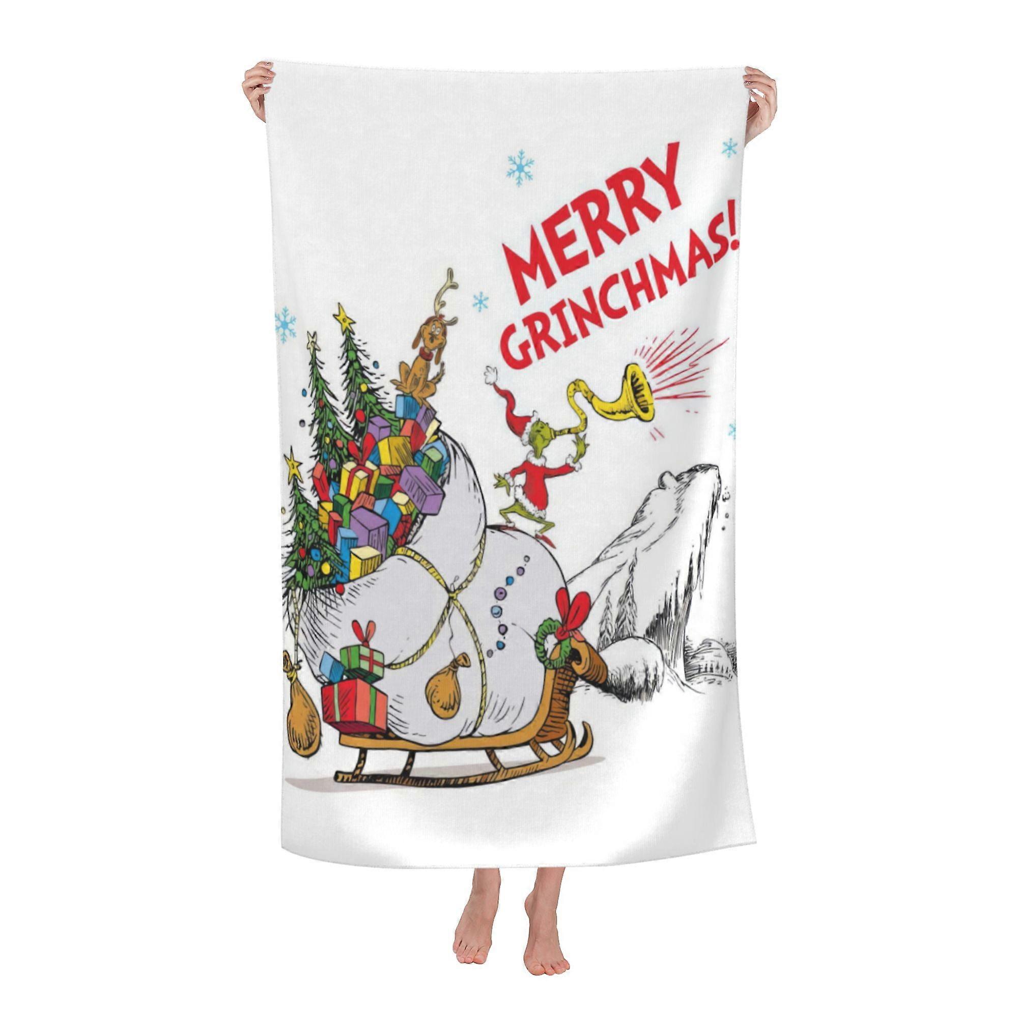 w200The Grinch Beach Towel, Large Microfiber Bath Towelqlx200
