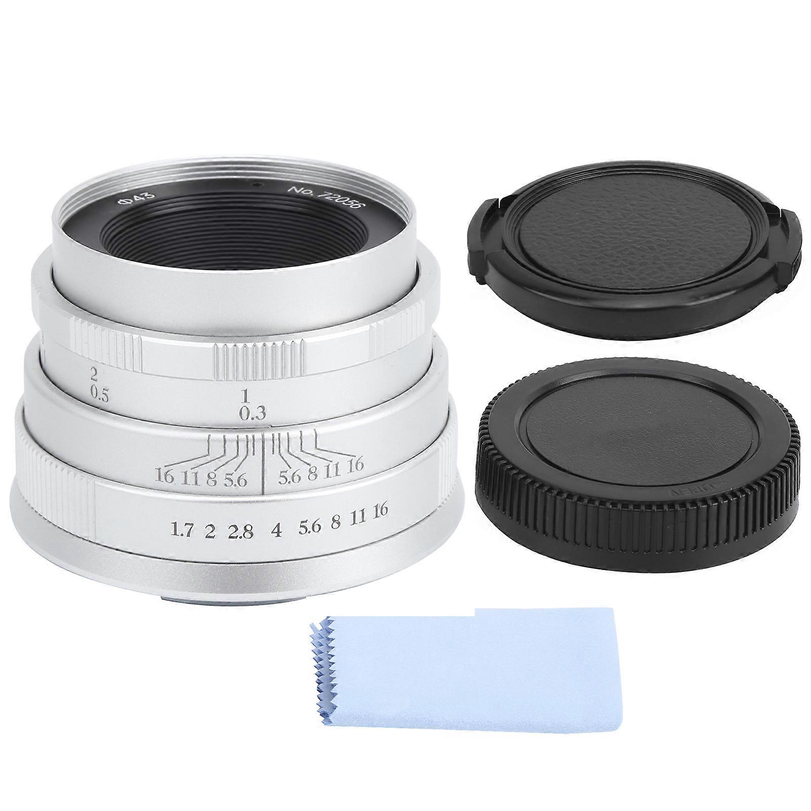 NEWYI 35mm F1.7 M4/3 Mount Large Aperture Portrait Fixed Focus Manual Lens for GH5/GM10
