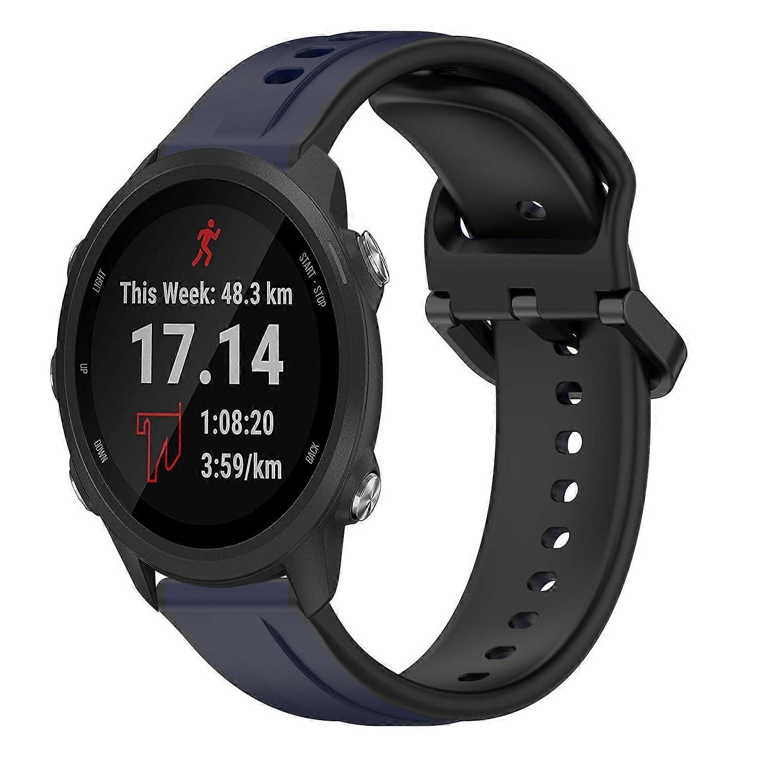 Convex Loop Silicone Strap For Garmin Forerunner 245 Music