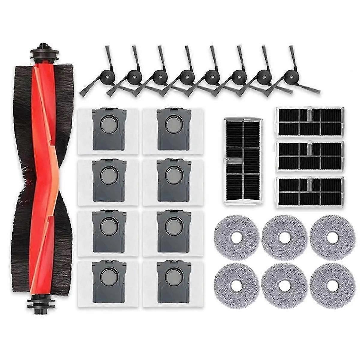 For Bot X40/X40 Pro/X40 Ultra Robot Vacuum Replacement Main Brush HEPA Filter Mop Pads Dust Bags Sp