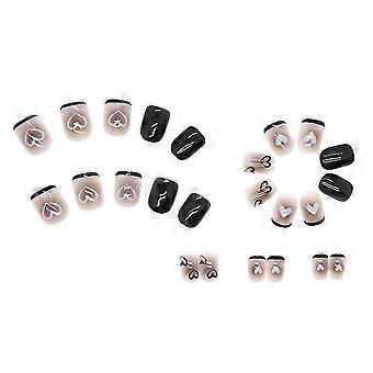 Glossy Press On Nail Natural Removable Waterproof Nail Manucure Set
