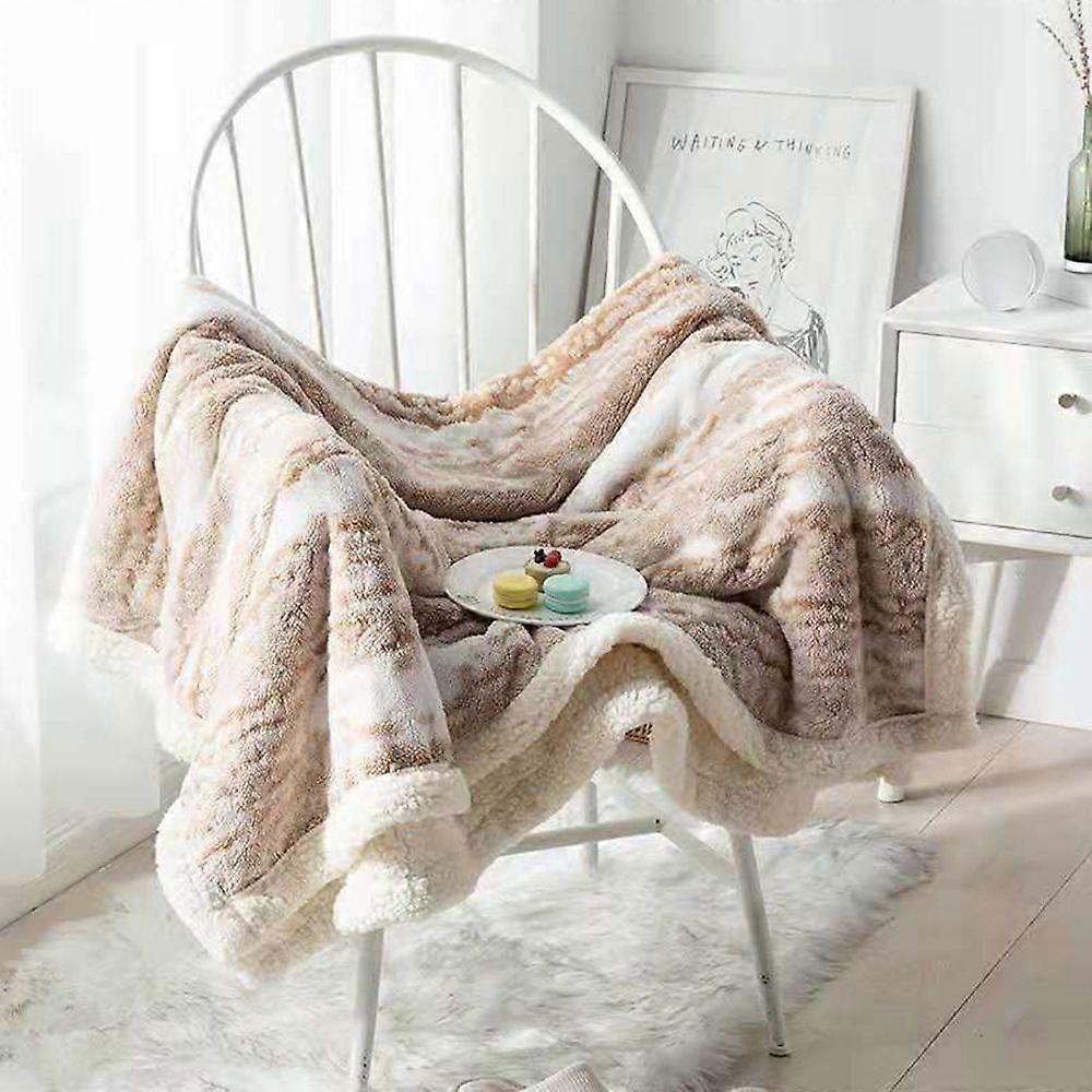 Cuddly blanket fluffy, Cuddly blanket 130x160cm, Warm cuddly blanket brown, Fur blanket, Fluffy living blanket, Soft sofa blanket, Couch blanket, Faux