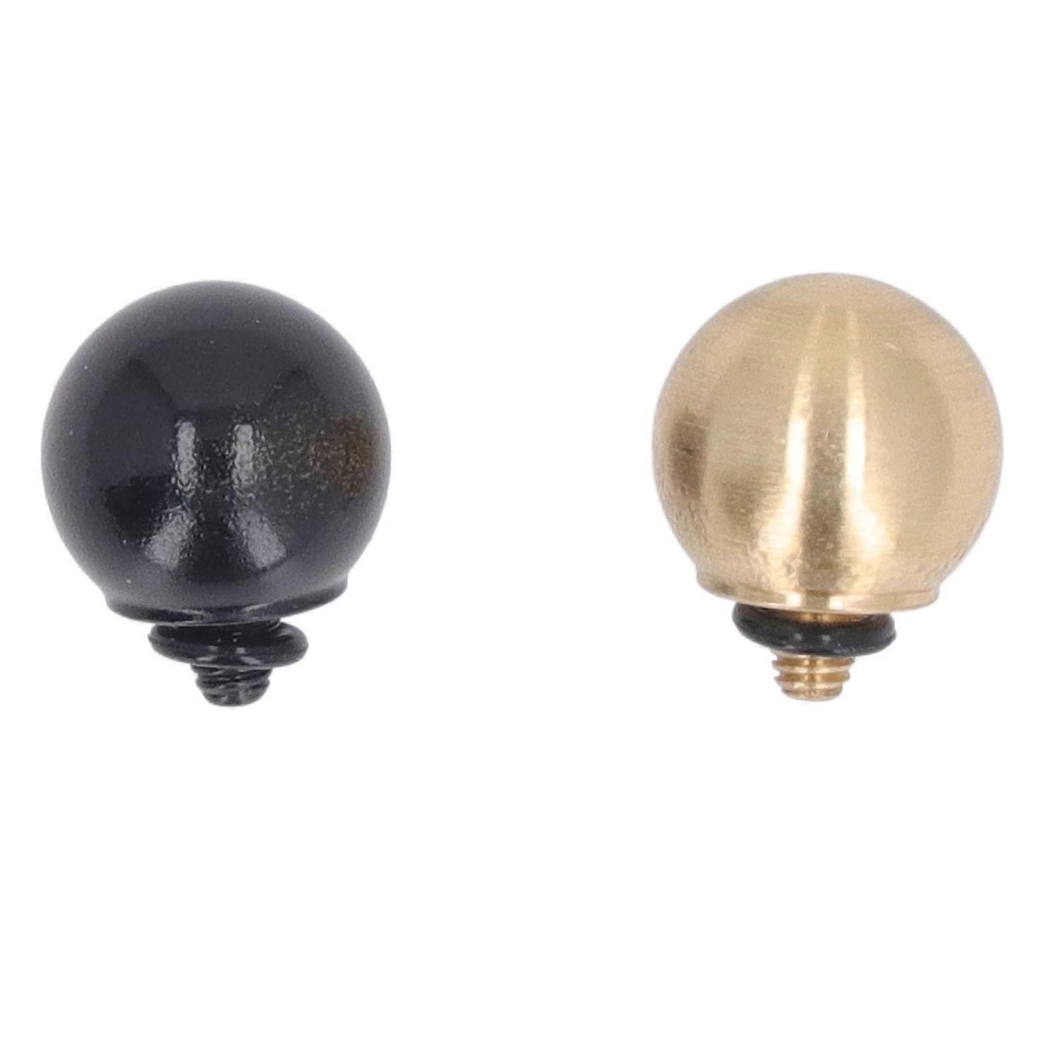 2Pcs Ball Shape Camera Shutter Button Replacement Brass Soft Shutter Release Button for Tapered Thre