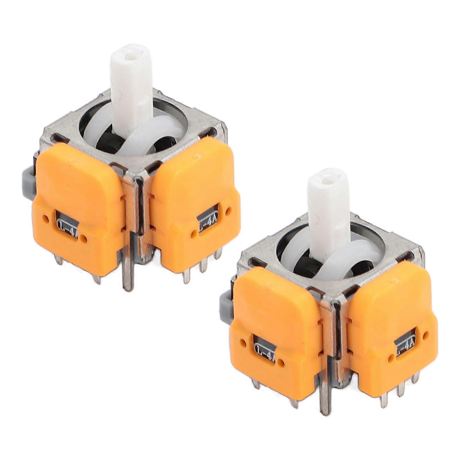 2PCS Joysticks Replacement for SWITCH PRO Controller ABS Metal Hall Effect 3D Analog Sensor Joystick Module