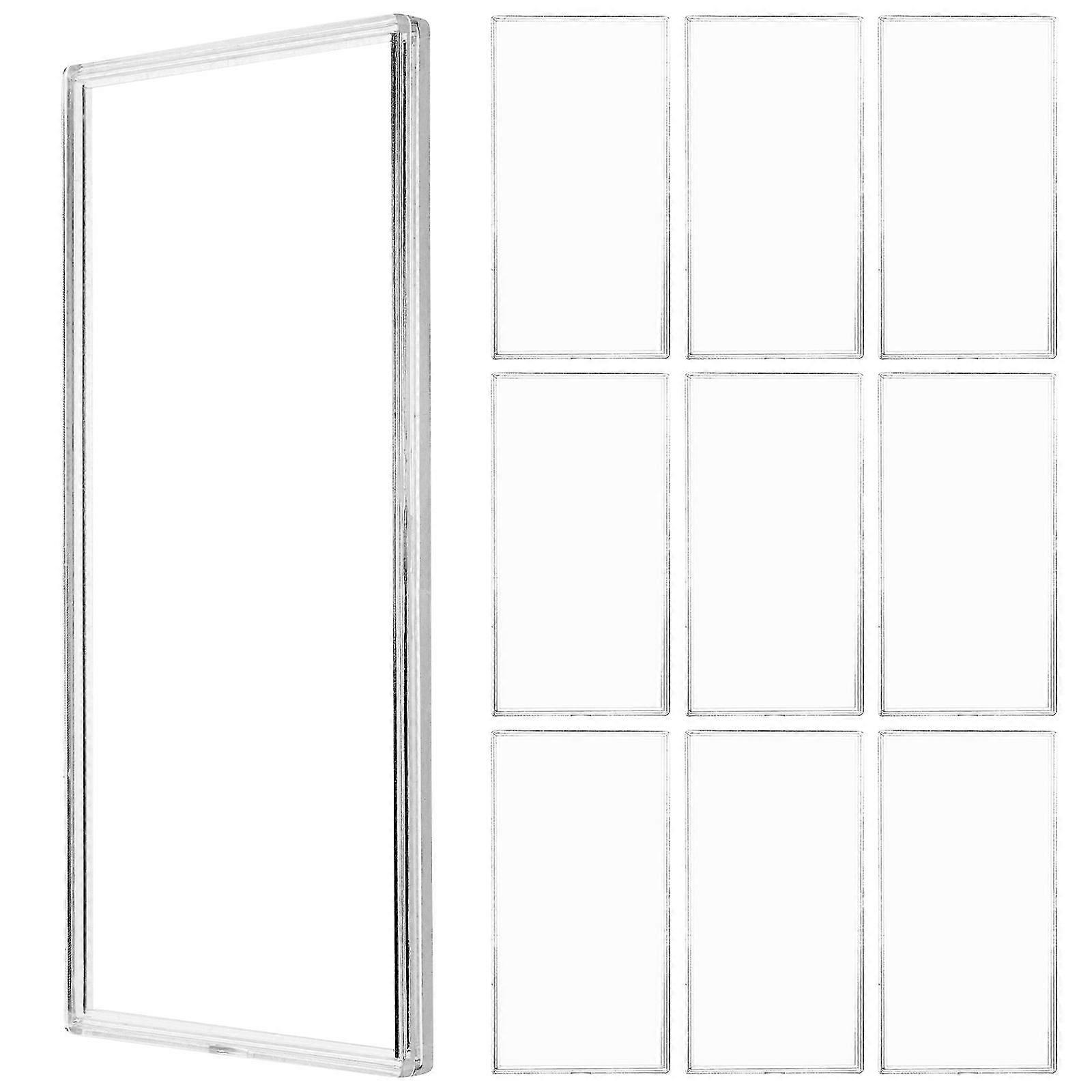 10pcs Transparent Banknotes Case Banknote Collection Holder Banknote Protector For Home