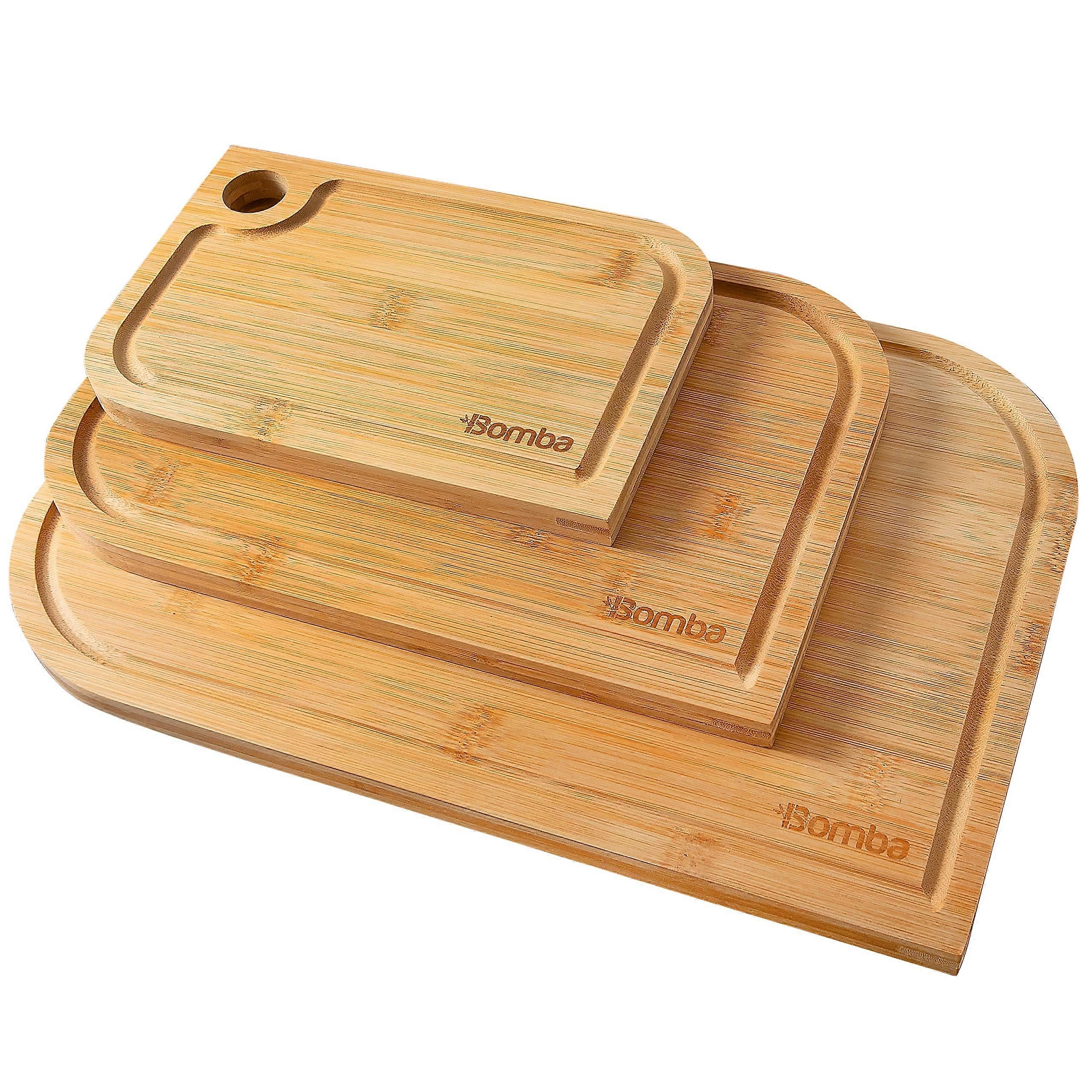 A set of quality cutting boards for kitchen use and serving