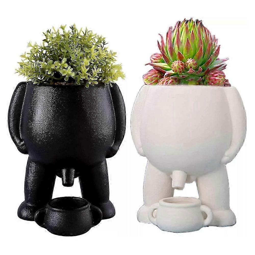 小便ポットプランター、面白いおしっこ植木鉢、ユニークな家の装飾花瓶