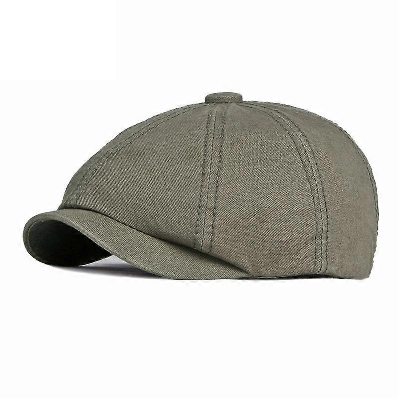 Men's Newsboy Hat Spring Summer Octagonal Hat British Solid Flat Caps Retro Eight Blade Hats Breathable Beret Painter Hat